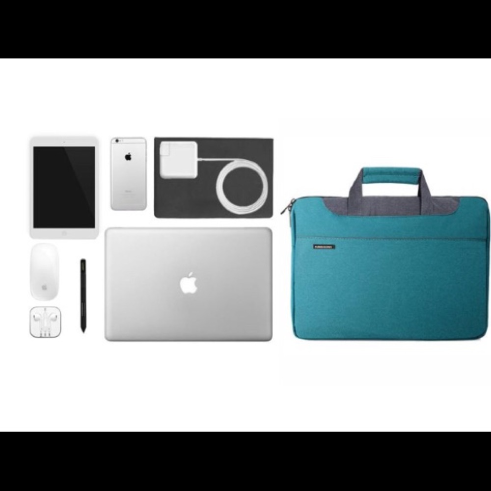 Laptop carrying bag and essentials